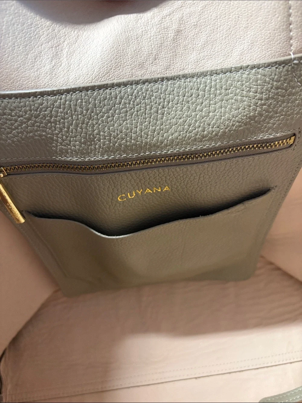 Cuyana leather tote